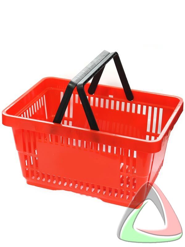 Plastic shopping basket